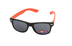 Kindersonnenbrille, schwarz-orange - Design nr. 1097