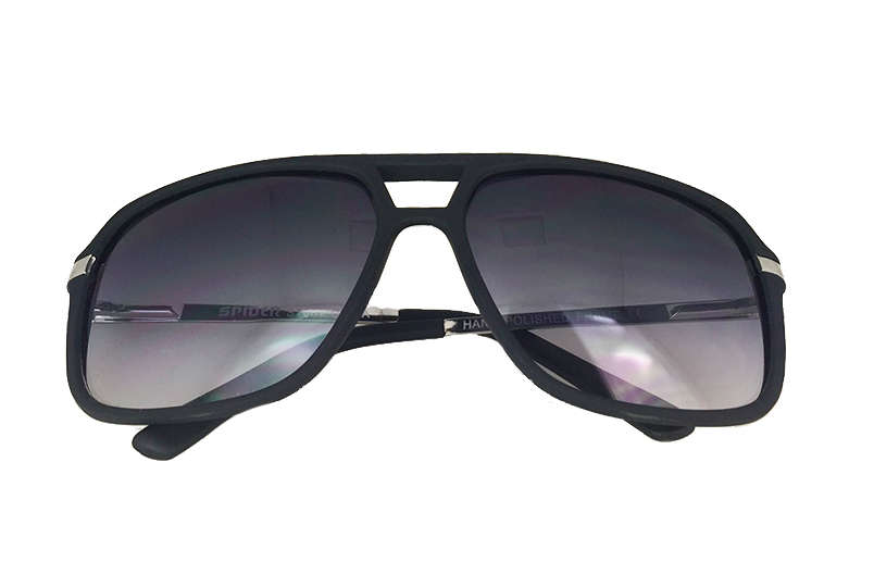 Stylische schwarze Sonnenbrille fÃ¼r MÃ¤nner und Frauen - sunlooper.de - billede 2