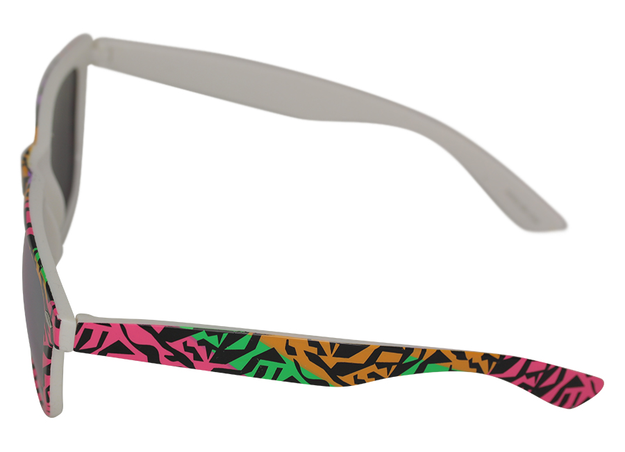 Wayfarer-Sonnenbrille mit bunter Tiermusterung - sunlooper.de - billede 2