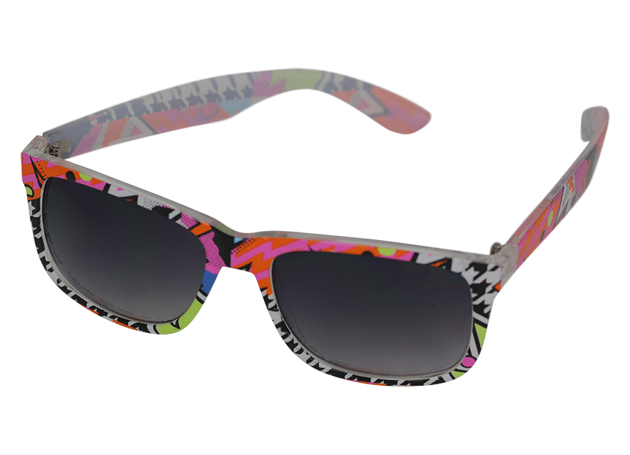 Bunte, stylische Sonnenbrille