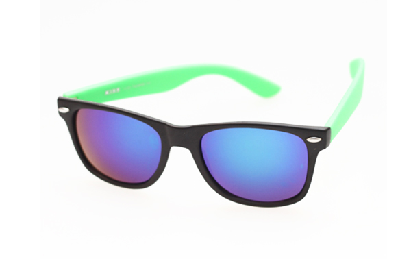 Wayfarer schwarz/grÃ¼n, mehrfarbiges Glas