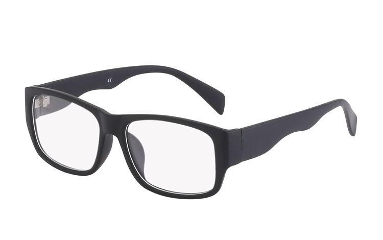 Mattschwarze Brille ohne StÃ¤rke