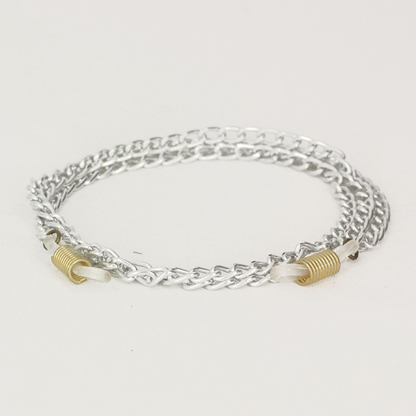 Silberne Brillenkette