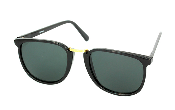 Chice, runde schwarze Sonnenbrille