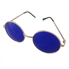 Lennon-Sonnenbrille mit blauen GlÃ¤sern - Design nr. 3193