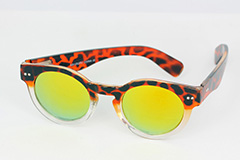 SchildkrÃ¶tenbraune runde Sonnenbrille - Design nr. 1131