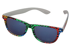 Blau-verspiegelte Sonnenbrille, Wayfarer-Design - Design nr. 1149