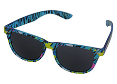Wayfarer-Sonnenbrille, durchsichtig blau - Design nr. 1154