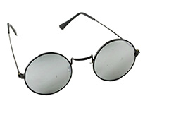 Runde Metallsonnenbrille mit Spiegelglas - Design nr. 308