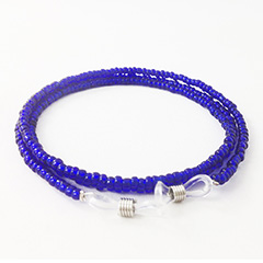 BrillenbÃ¤ndel mit blauen Glasperlen - Design nr. 3153