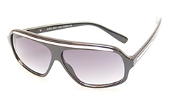 Schwarz-goldene Pilotensonnenbrille - Design nr. 388